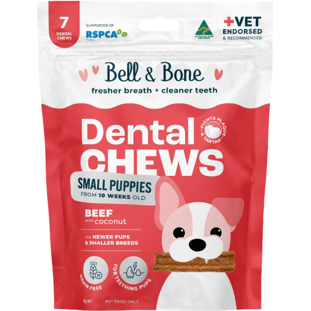 Beef Puppy Dental Chews Small