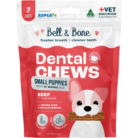 Beef Puppy Dental Chews Small
