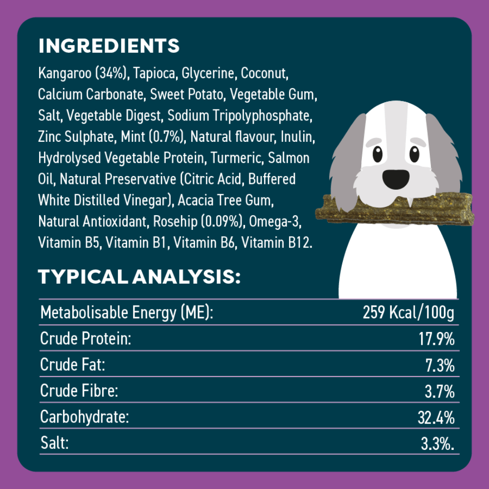 Kangaroo Senior Dental Chews Medium