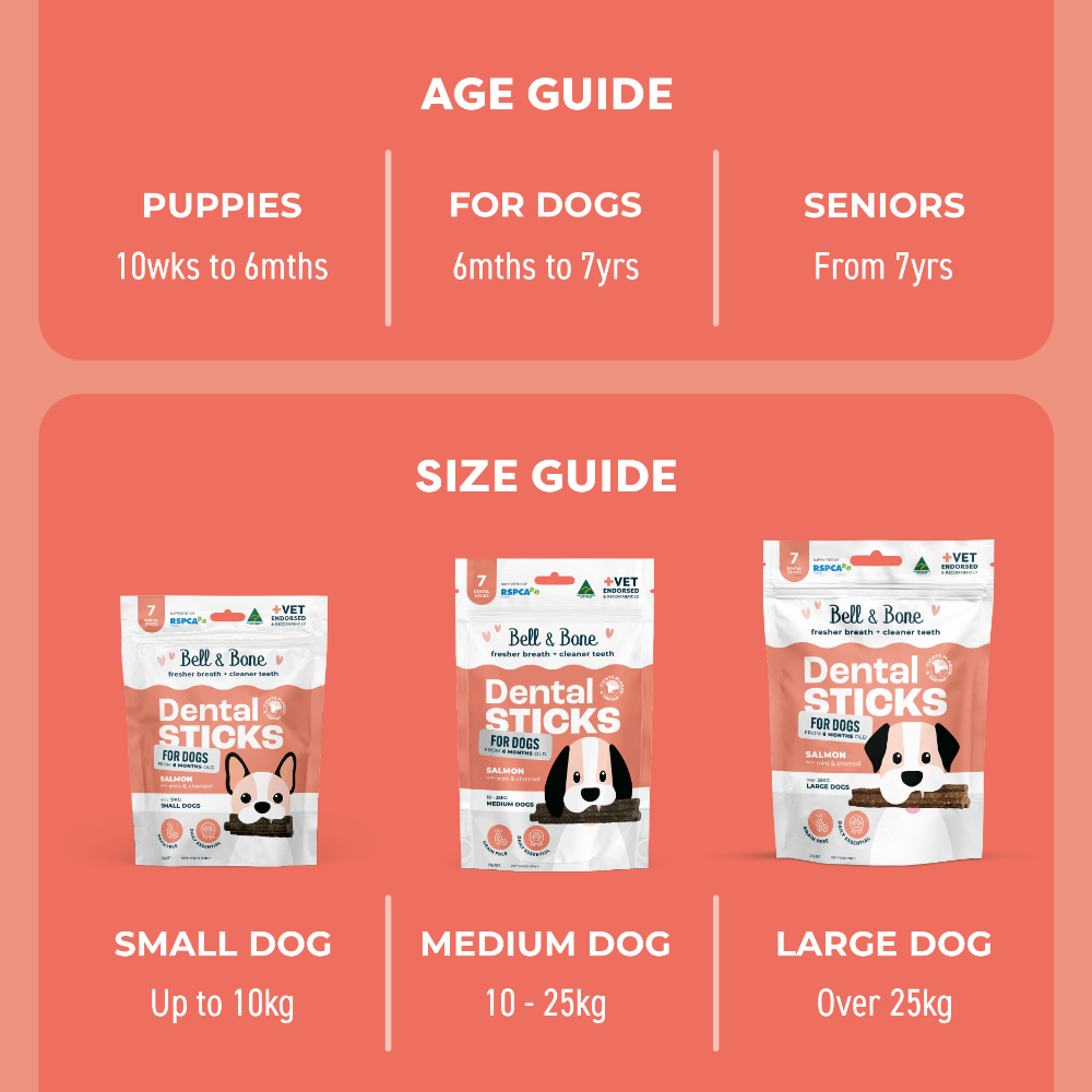 Salmon Mint And Charcoal Dental Dog Treats Large