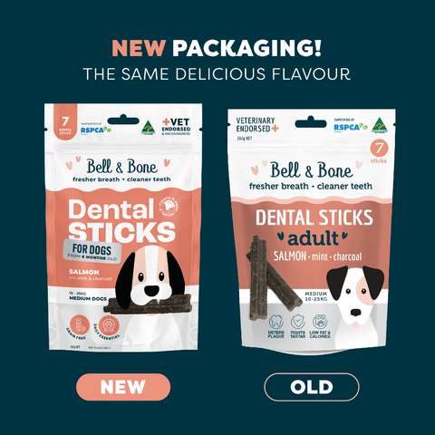 Salmon Mint And Charcoal Dental Dog Treats Medium