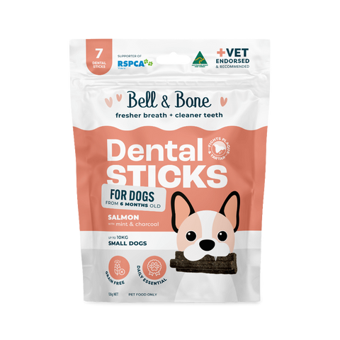 Salmon Mint And Charcoal Dental Dog Treats Small