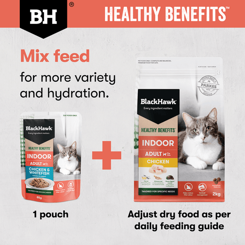 Healthy Benefits Dry Cat Food Adult Indoor Chicken