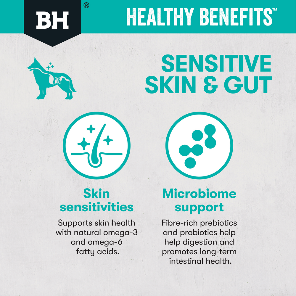 Healthy Benefits Sensitive Skin & Gut Adult Dry Dog Food