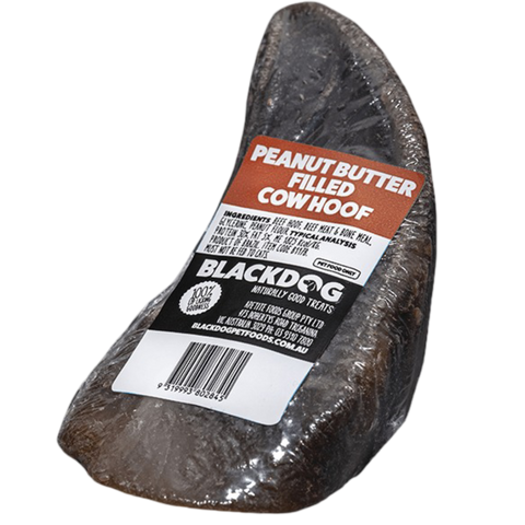 Peanut Butter Filled Cow Hoof Dog Chew