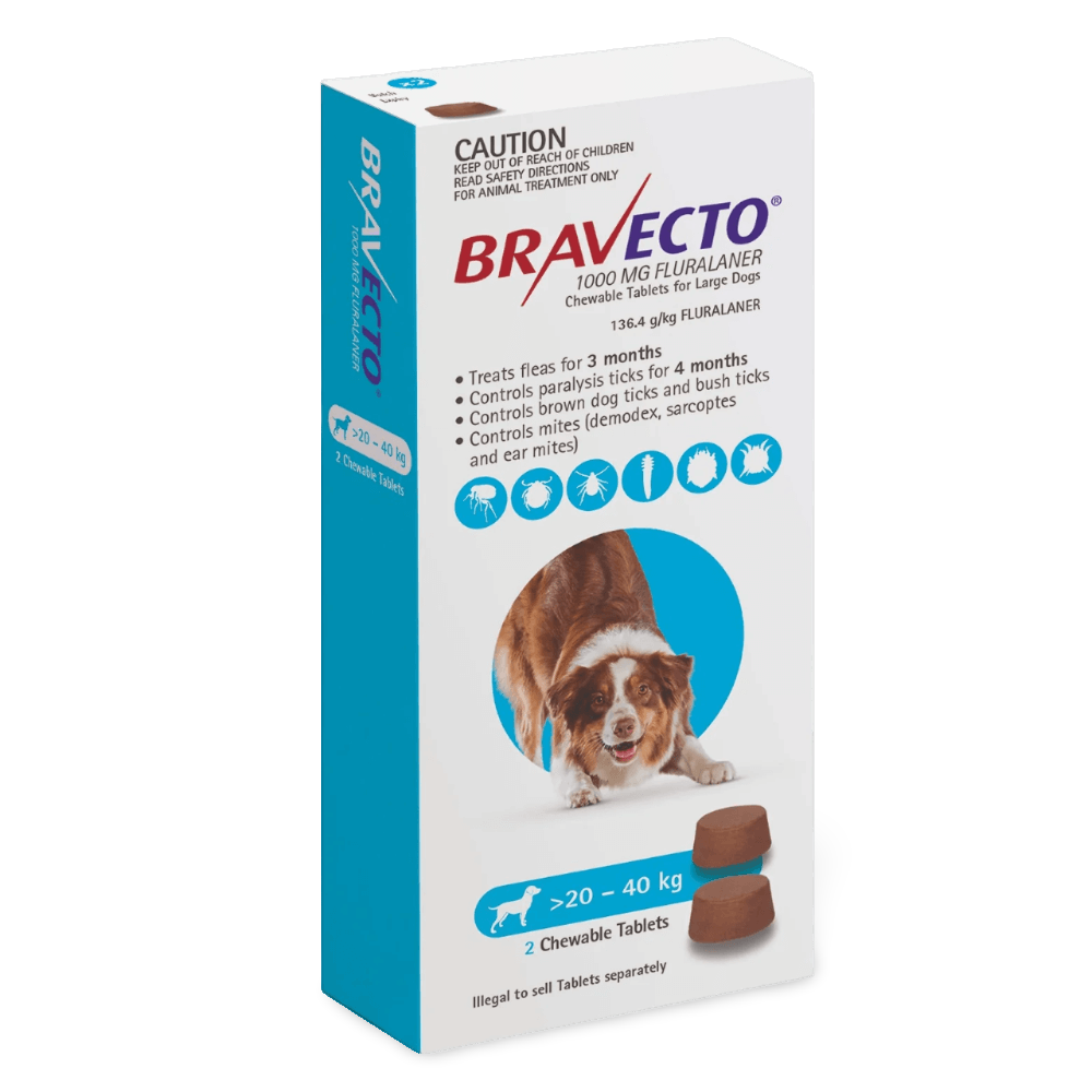 Chews Flea & Tick Large Dog Blue