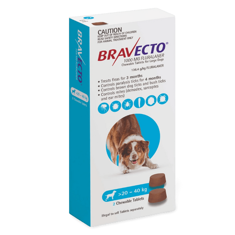 Chews Flea & Tick Large Dog Blue