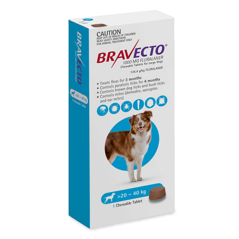 Chews Flea & Tick Large Dog Blue
