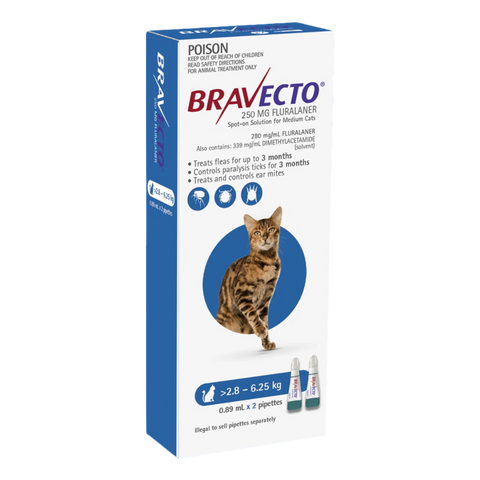 Flea & Tick Spot On For Cats Blue