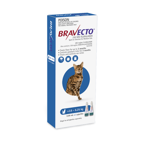 Flea & Tick Spot On For Cats Blue