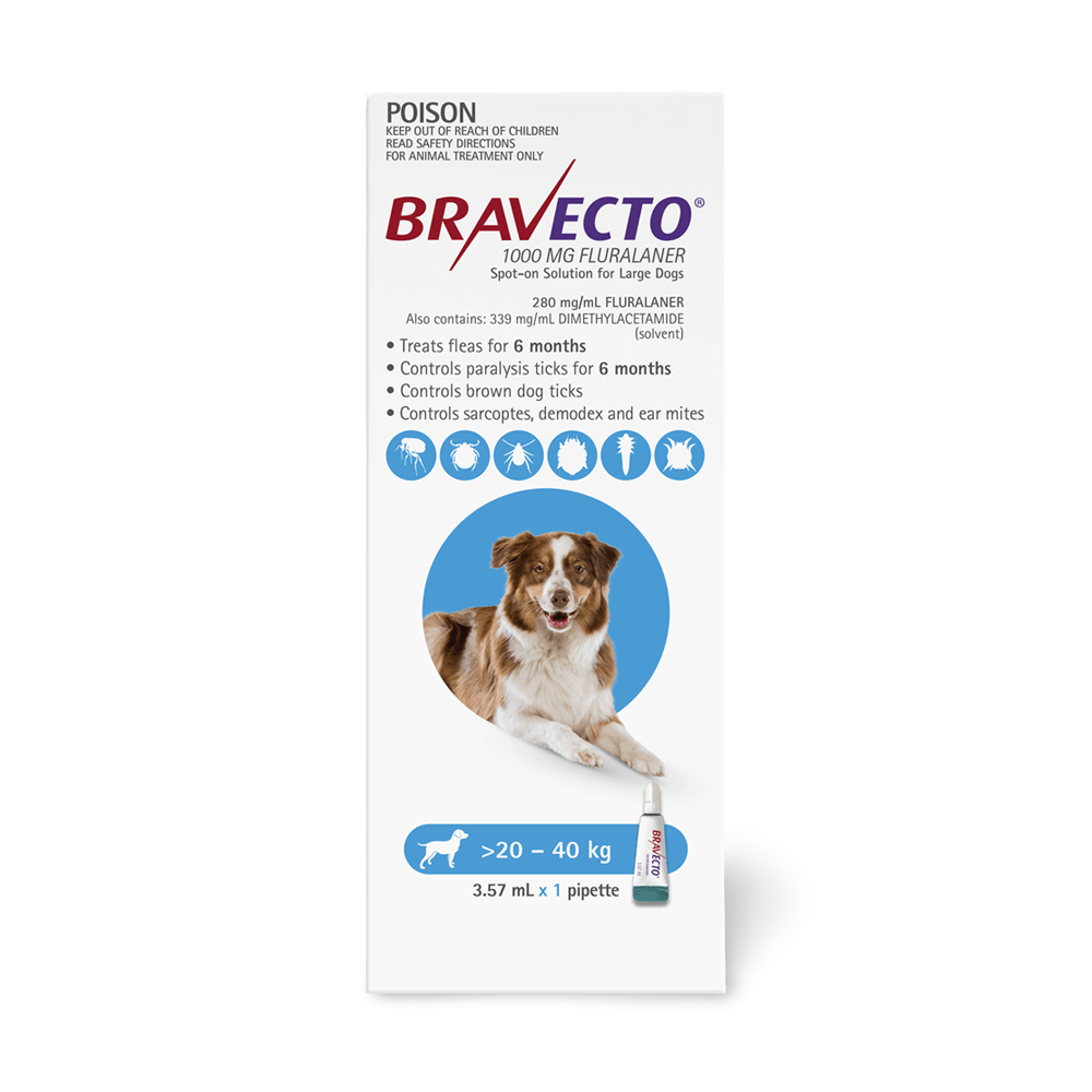 Flea & Tick Spot On For Dogs Blue