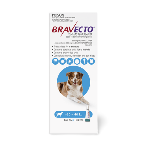 Flea & Tick Spot On For Dogs Blue