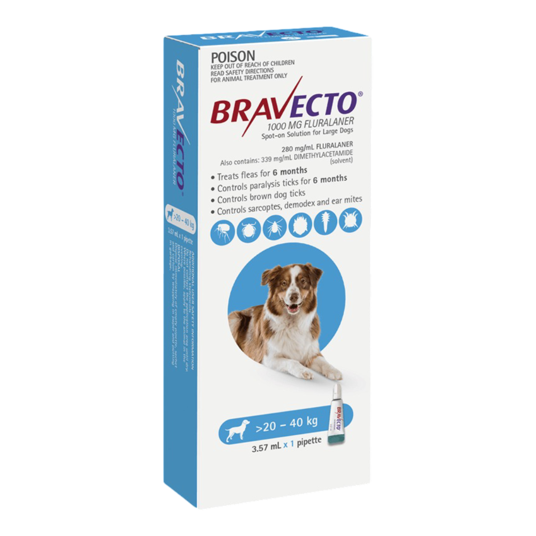 Flea & Tick Spot On For Dogs Blue