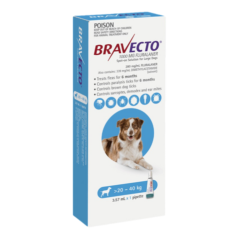 Flea & Tick Spot On For Dogs Blue
