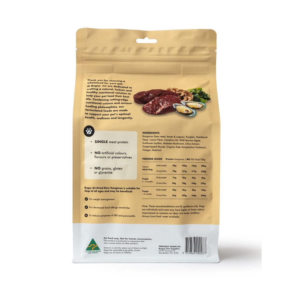 Gently Air Dried Single Protein Kangaroo Dry Dog Food