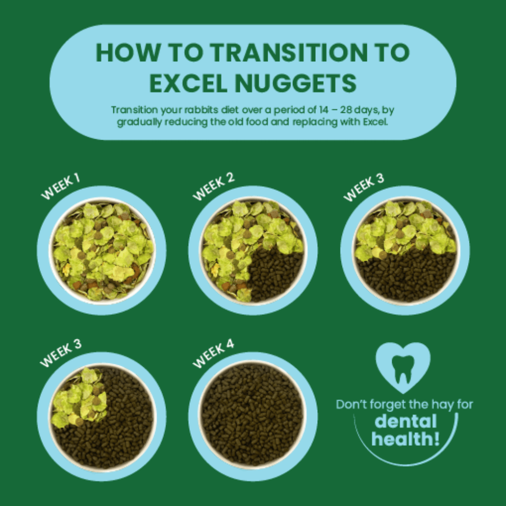 Excel Junior And Dwarf Rabbits Nuggets With Mint