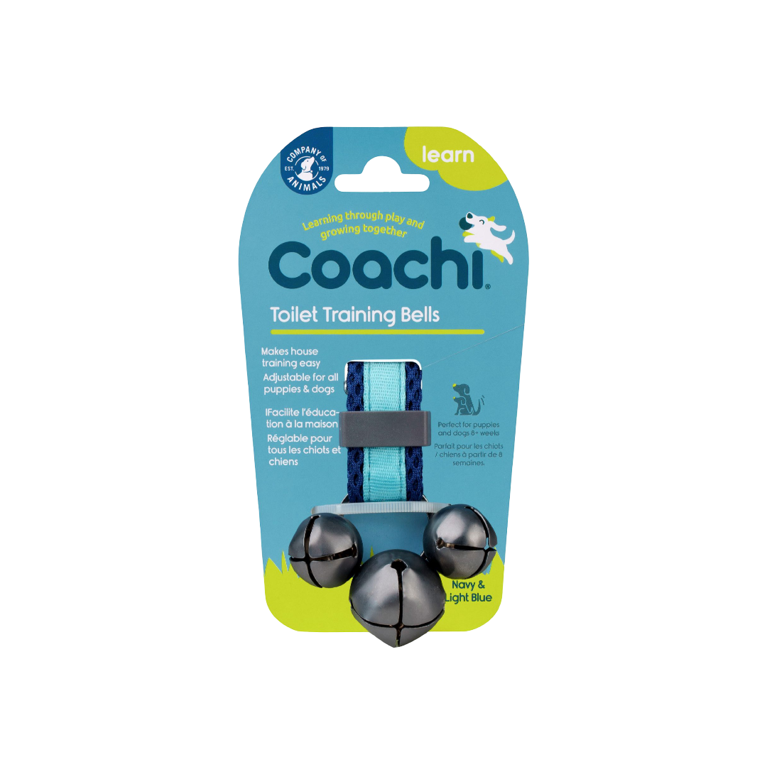 Training Dog Toilet Training Bells Navy Light Blue
