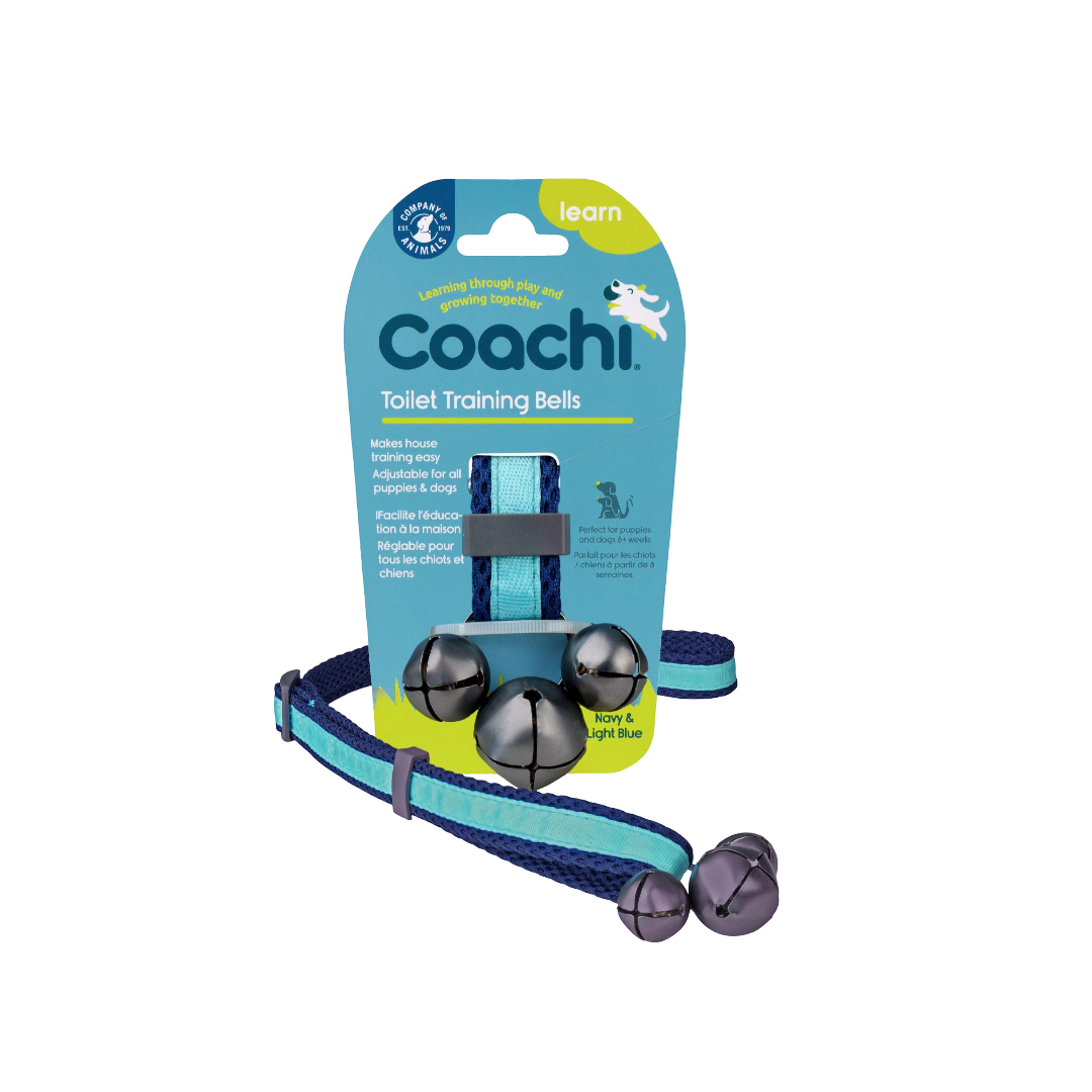 Training Dog Toilet Training Bells Navy Light Blue