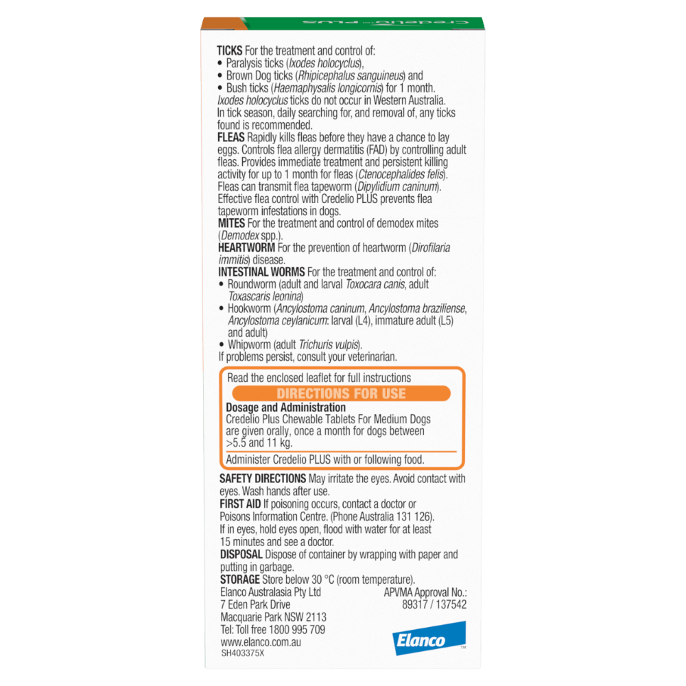 Orange All-in-One Chews for Medium Dogs