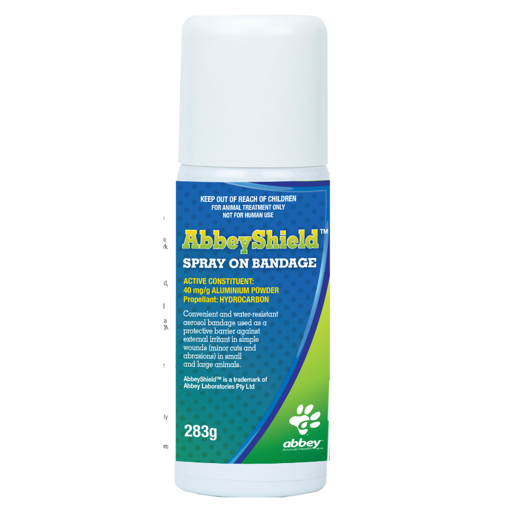 Abbey Animal Health Abbeysheild Spray On Bandage - 75g | petsome Pet Supplies