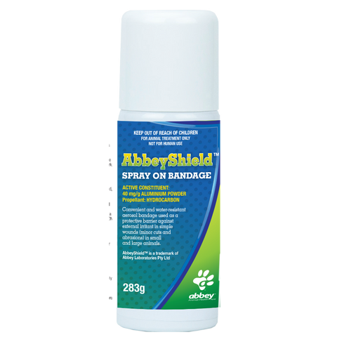 Abbey Animal Health Abbeysheild Spray On Bandage - 75g | petsome Pet Supplies