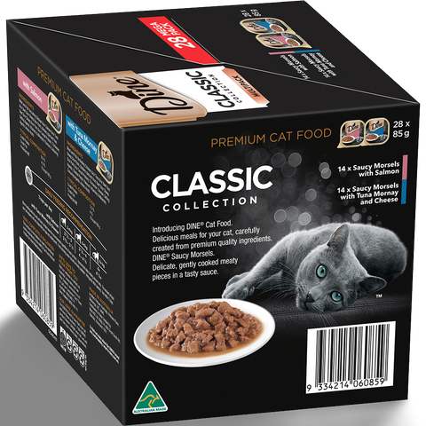 Classic Collection Saucy Morsels Fish Selection Wet Cat Food Tray