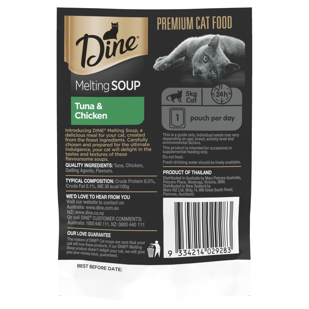 Melting Soup Tuna And Chicken Wet Cat Food Pouch