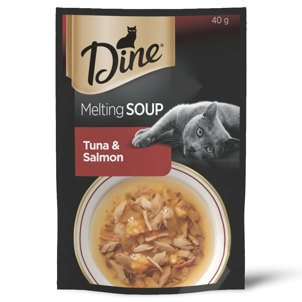 Melting Soup Tuna And Salmon Pouch Wet Cat Food