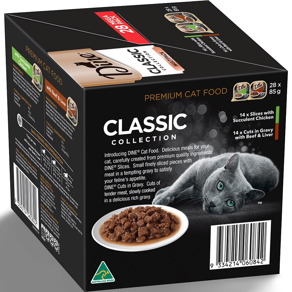 Multipack With Chicken Beef And Liver In Gravy Wet Cat Food Tray