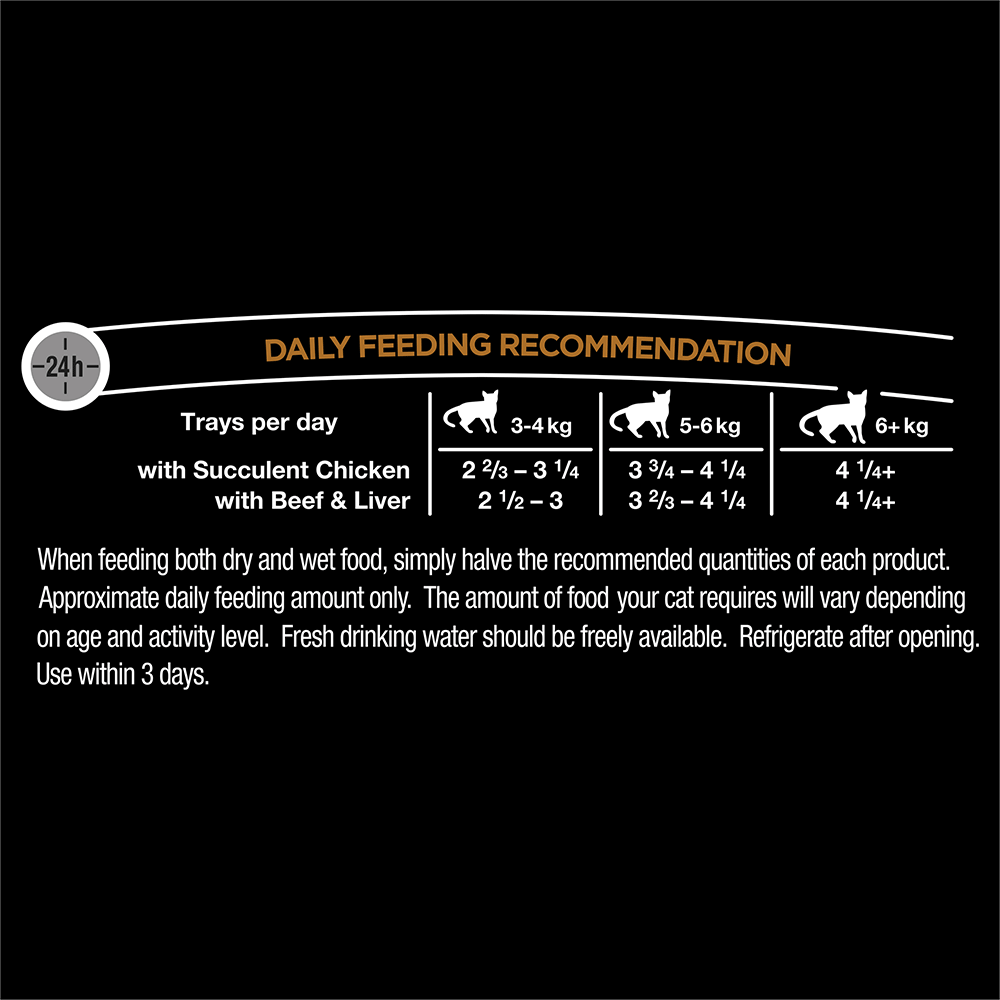 Multipack With Chicken Beef And Liver In Gravy Wet Cat Food Tray