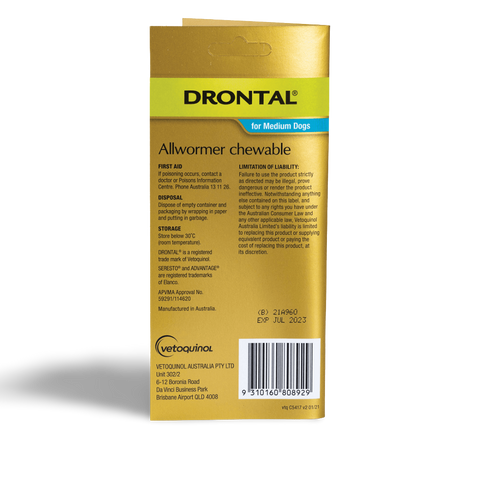 Allwormer Chewables for Medium Dogs 10kg