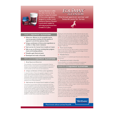 Equimax Elevation Wormer Paste