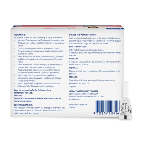 Flea & Worm Spot-On For Puppies And Kittens