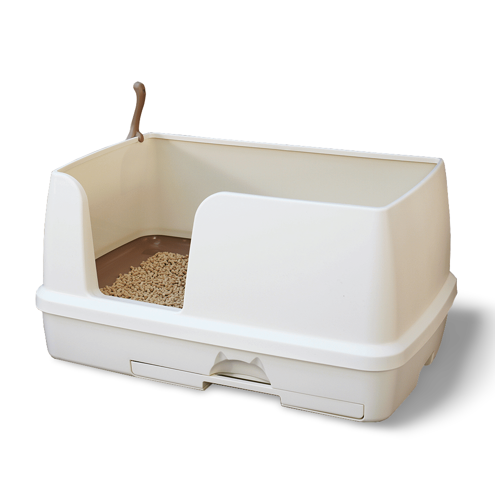 Extra Wide Dual Layer Cat Litter System