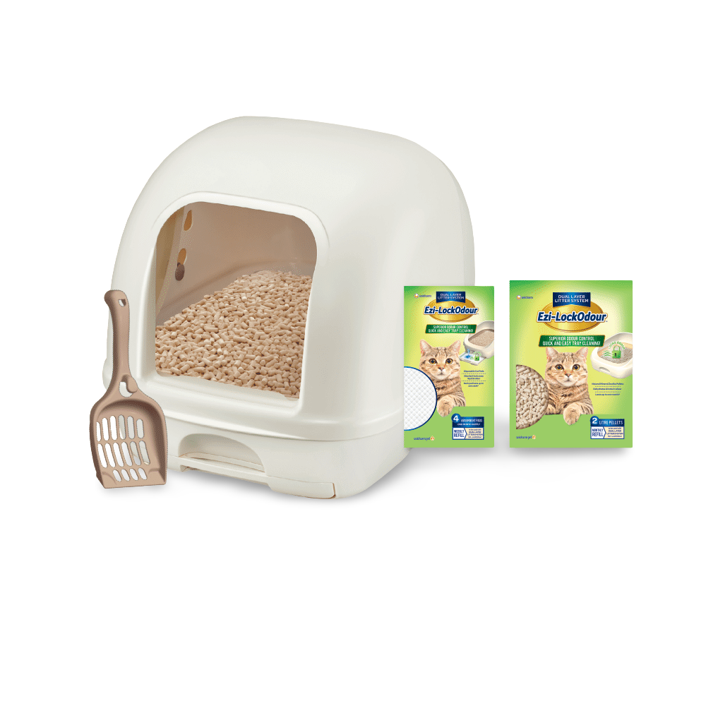 Hooded Dual Layer Cat Litter System