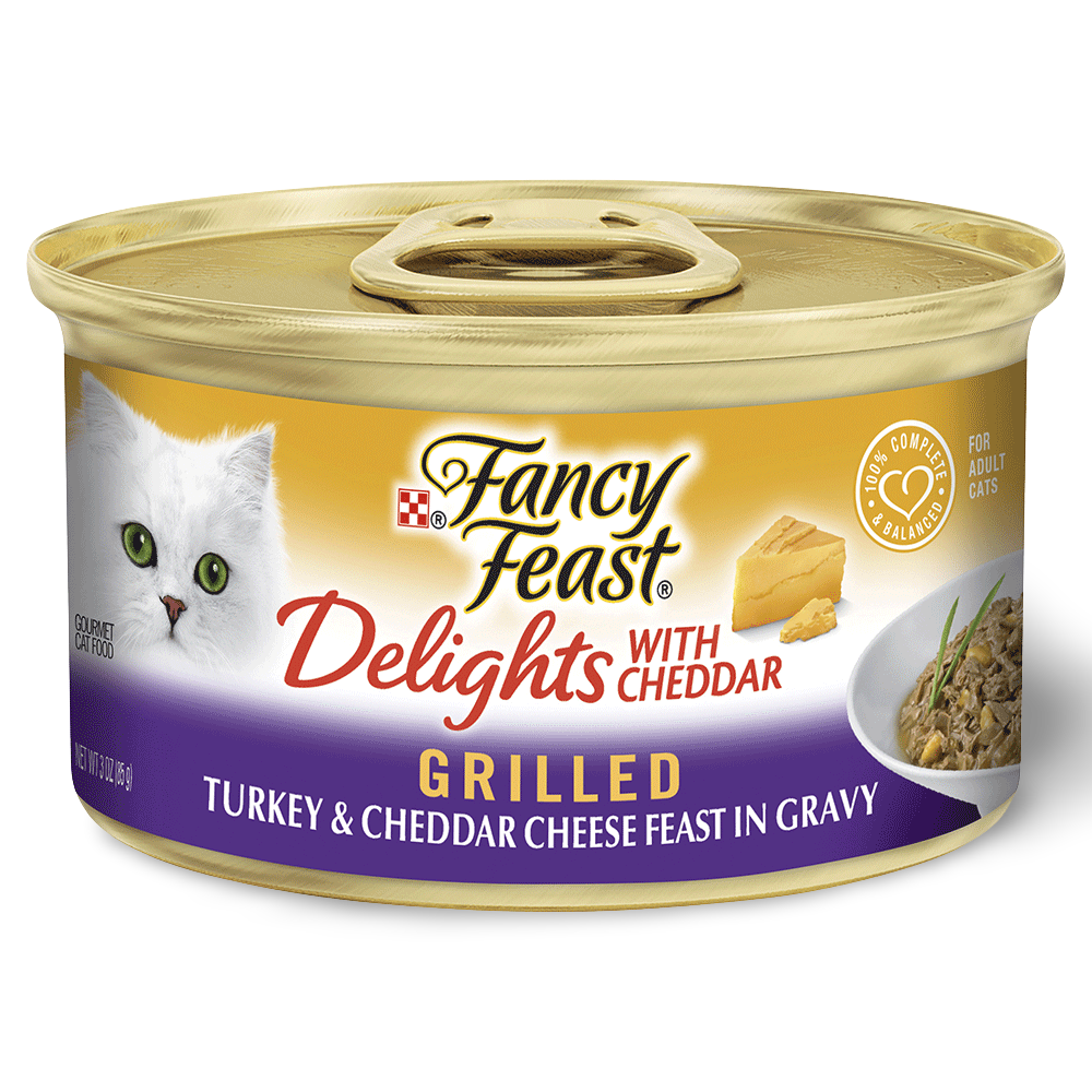Delights With Cheddar Turkey Wet Cat Food