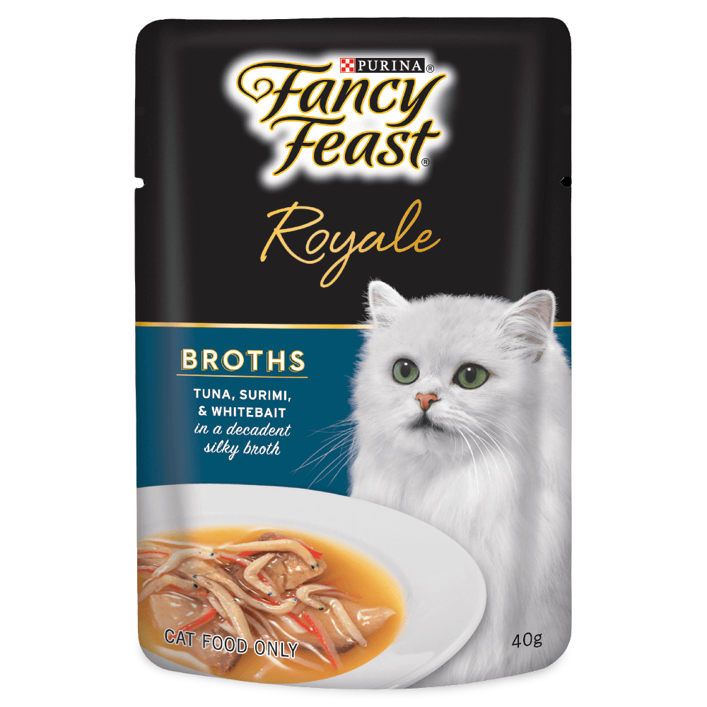 Royale Broths Tuna Surimi And Whitebait In A Decadent Silky Broth Wet Cat Food