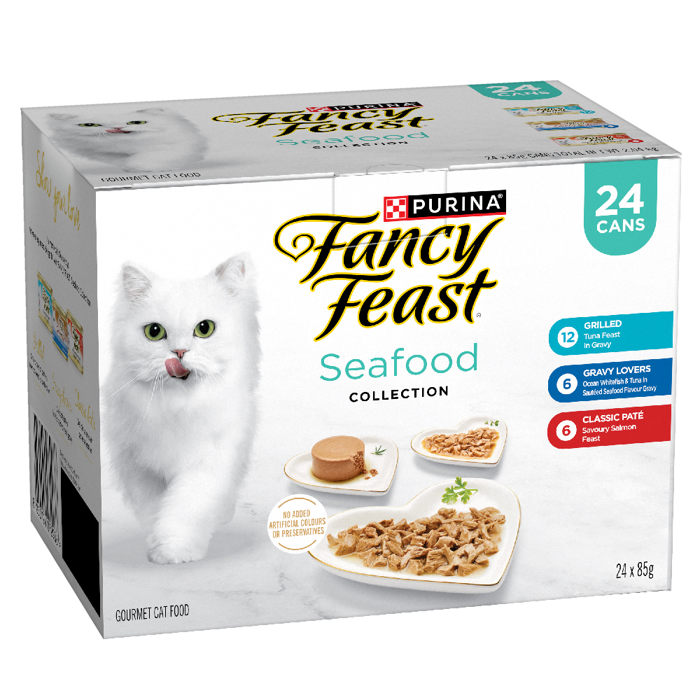 Seafood Collection Variety Pack Wet Cat Food Cans