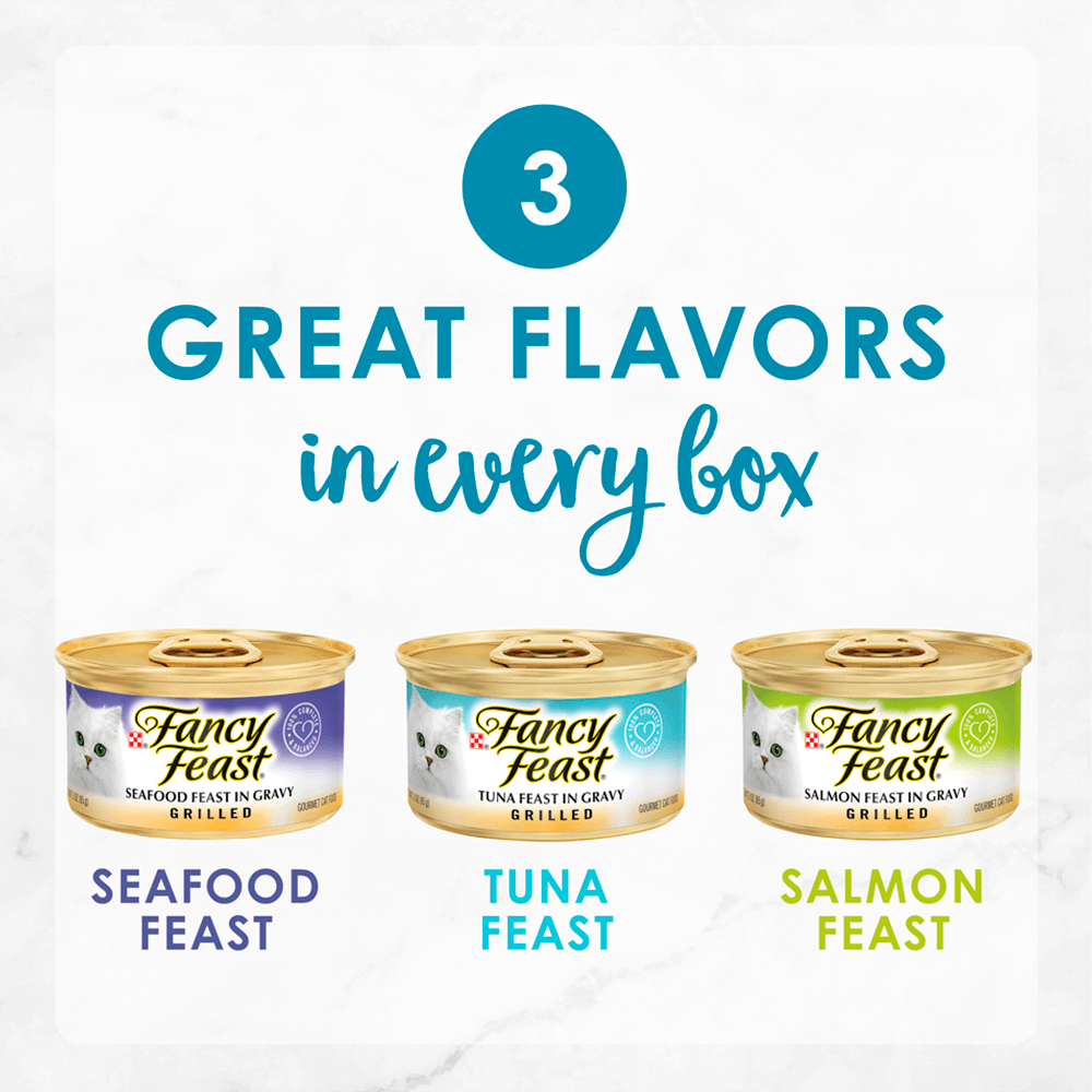 Variety Pack Seafood Grilled Wet Cat Food