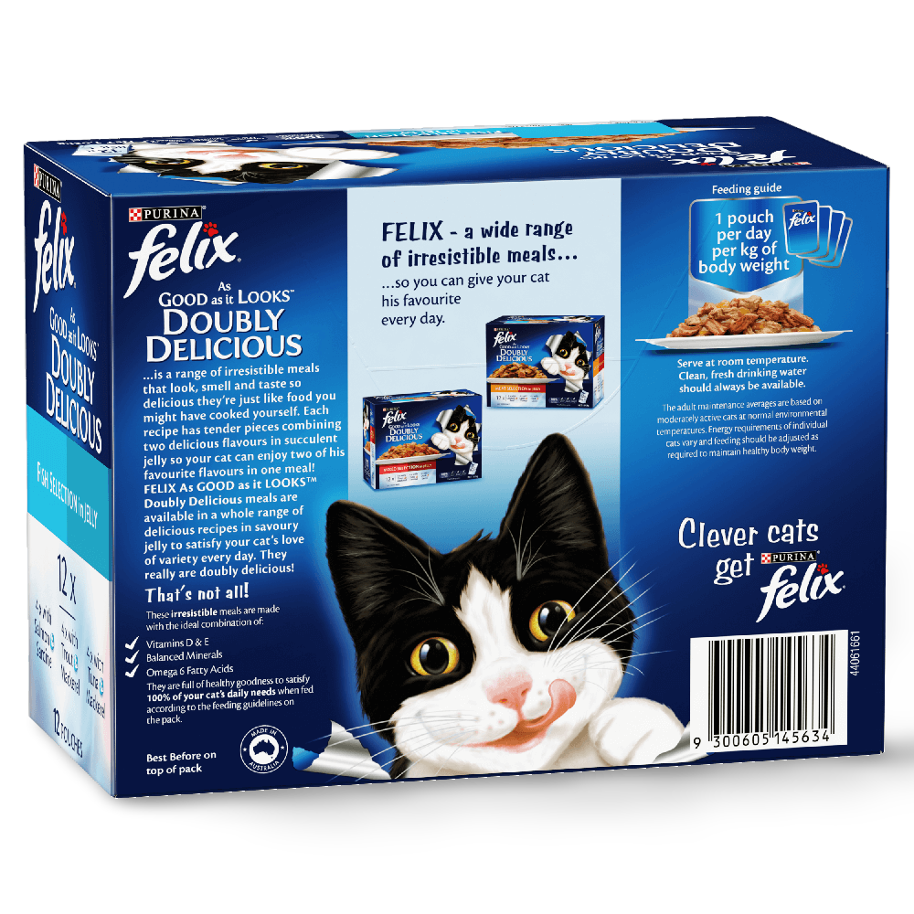 As Good As It Looks Doubly Delicious Fish Selection In Jelly Wet Cat Food Pouches