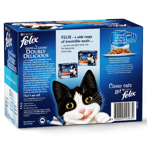 As Good As It Looks Doubly Delicious Fish Selection In Jelly Wet Cat Food Pouches