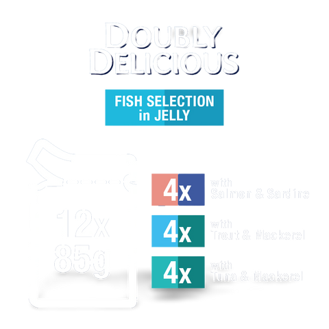 As Good As It Looks Doubly Delicious Fish Selection In Jelly Wet Cat Food Pouches
