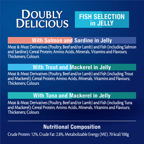 As Good As It Looks Doubly Delicious Fish Selection In Jelly Wet Cat Food Pouches