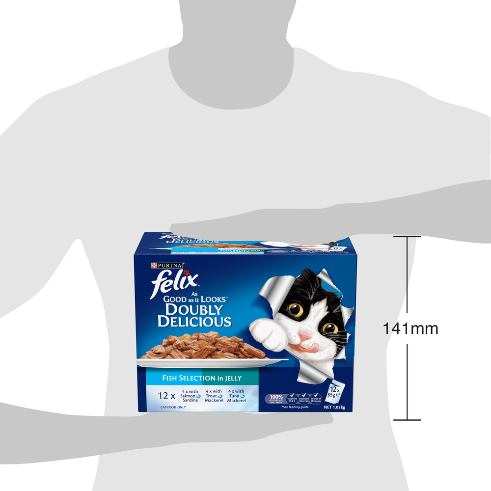 As Good As It Looks Doubly Delicious Fish Selection In Jelly Wet Cat Food Pouches