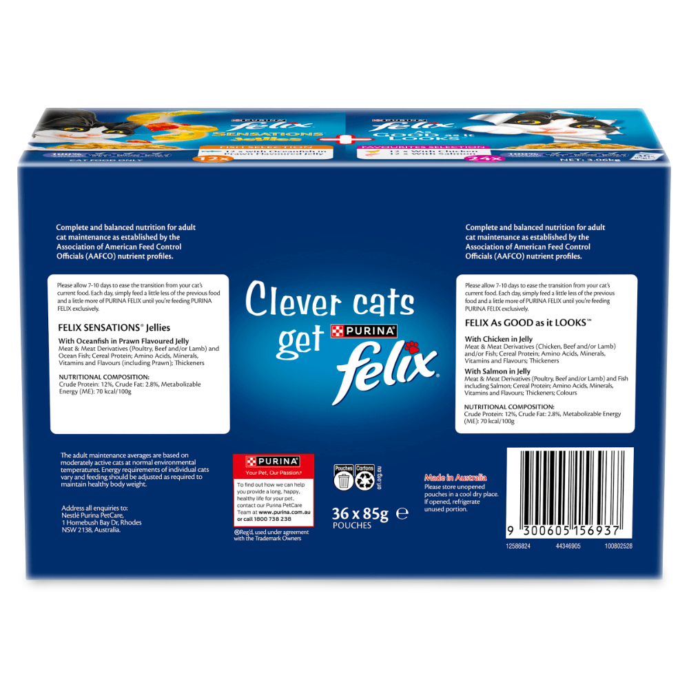 As Good As It Looks Sensations Jelly Adult Wet Cat Food Pouches