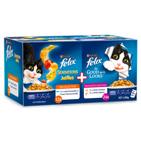 As Good As It Looks Sensations Jelly Adult Wet Cat Food Pouches