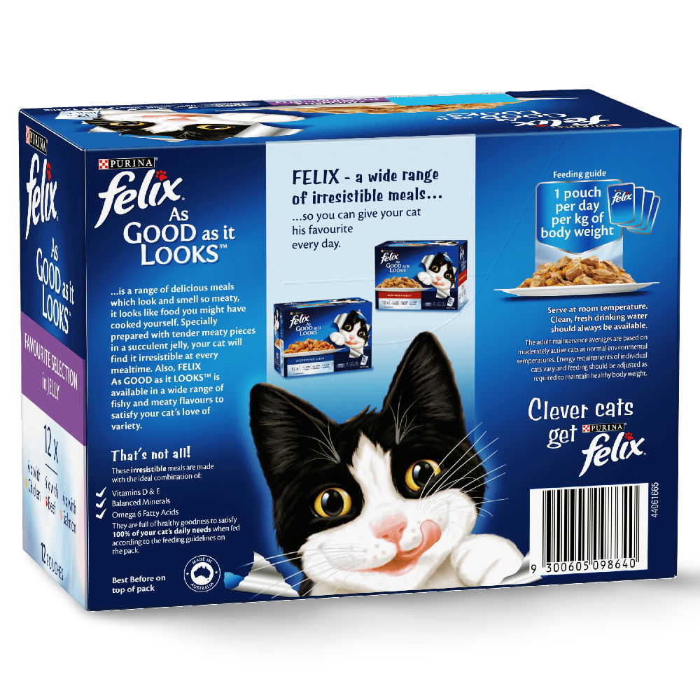 Wet Cat Food Adult Favourite Selection Pouches