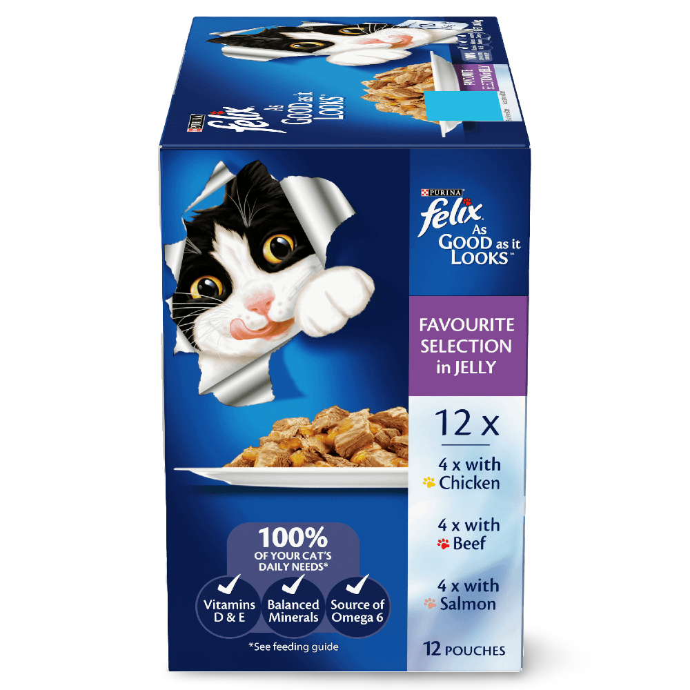 Wet Cat Food Adult Favourite Selection Pouches