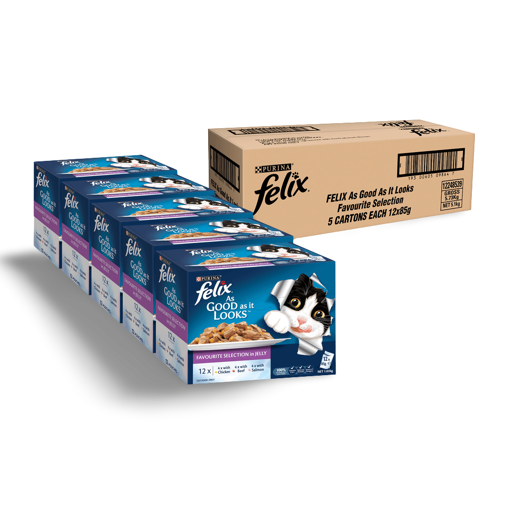 Wet Cat Food Adult Favourite Selection Pouches