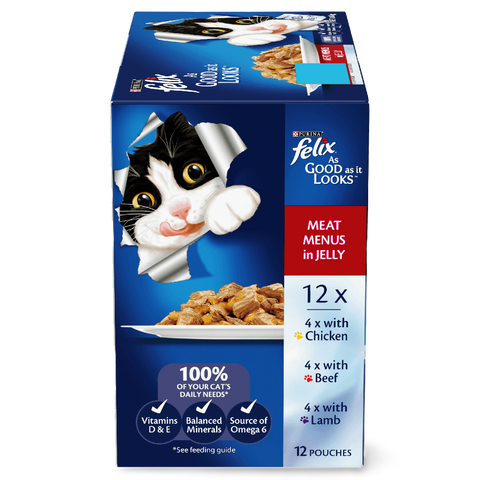 Wet Cat Food Adult Meat Menus Pouches